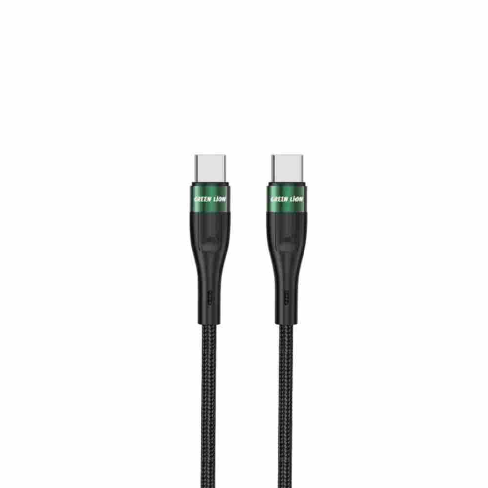 Green Lion USB-C to Type-C Braided Cable 1M 60W Black