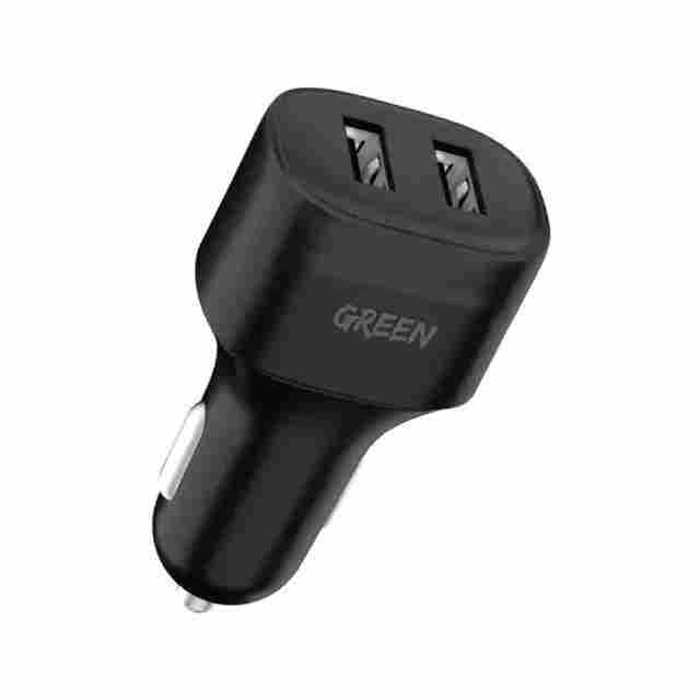 Green Lion Dual Port Car Charger 12W
