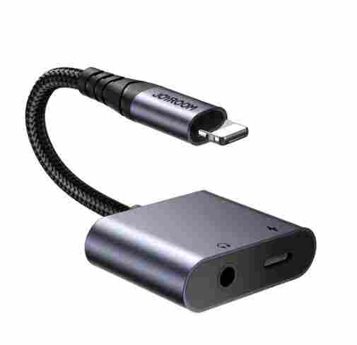 JOYROOM Audio Transfer Series 2in1 Audio Adapter Lightning to 3.5mm+Lightning